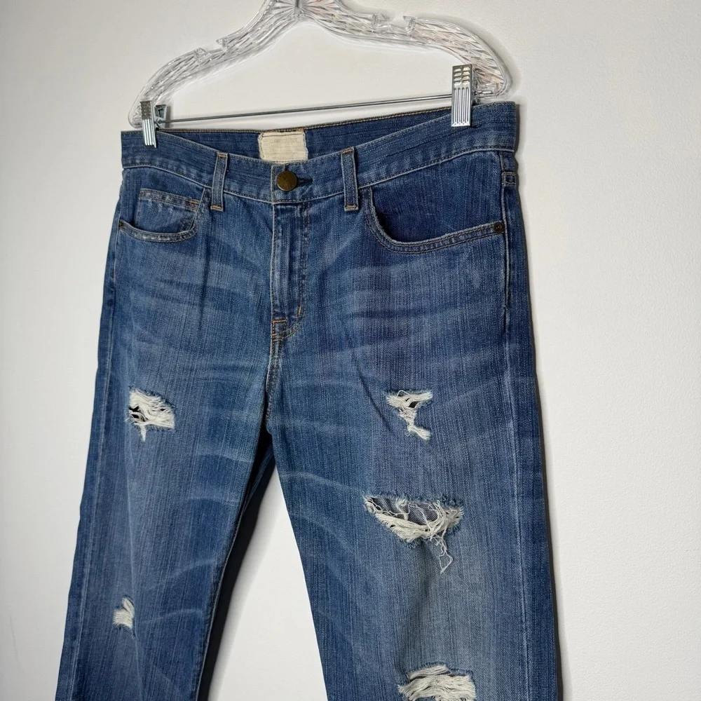 Current/Elliot Distressed Boyfriend Jeans